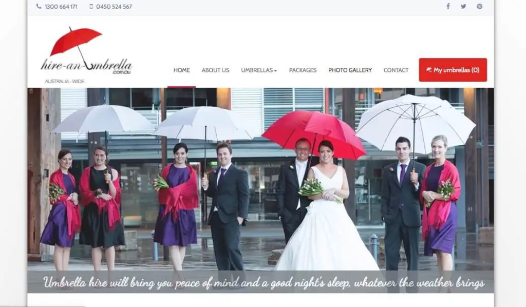 wedding umbrellas melbourne