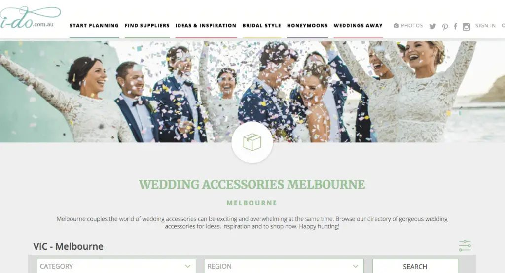 Wedding Melbourne Accessories 