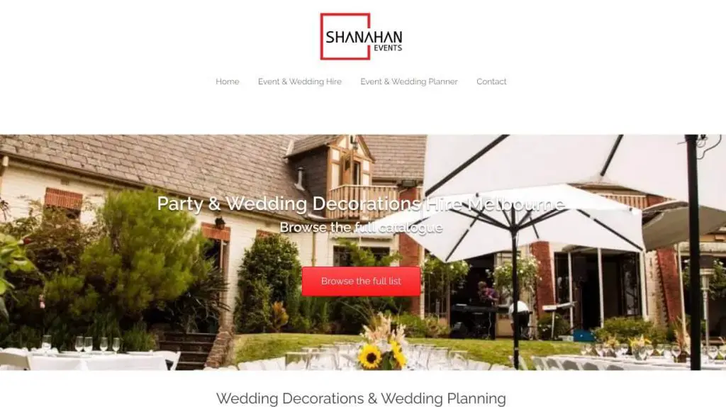 Wedding Hire Melbourne