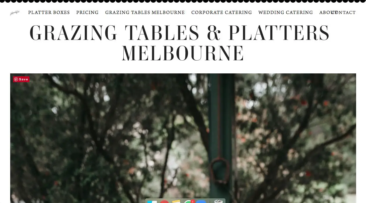 Plentiful Catering Glazing Table Melbourne