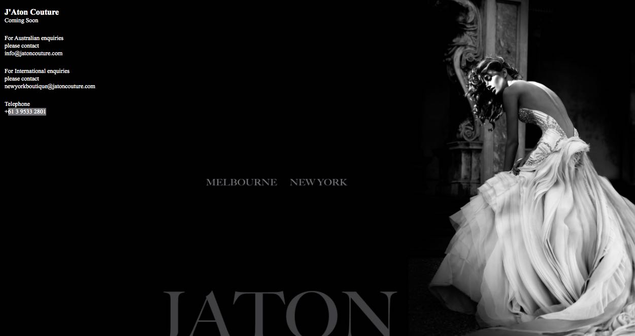 J'Aton Couture Wedding Dress Makers Melbourne