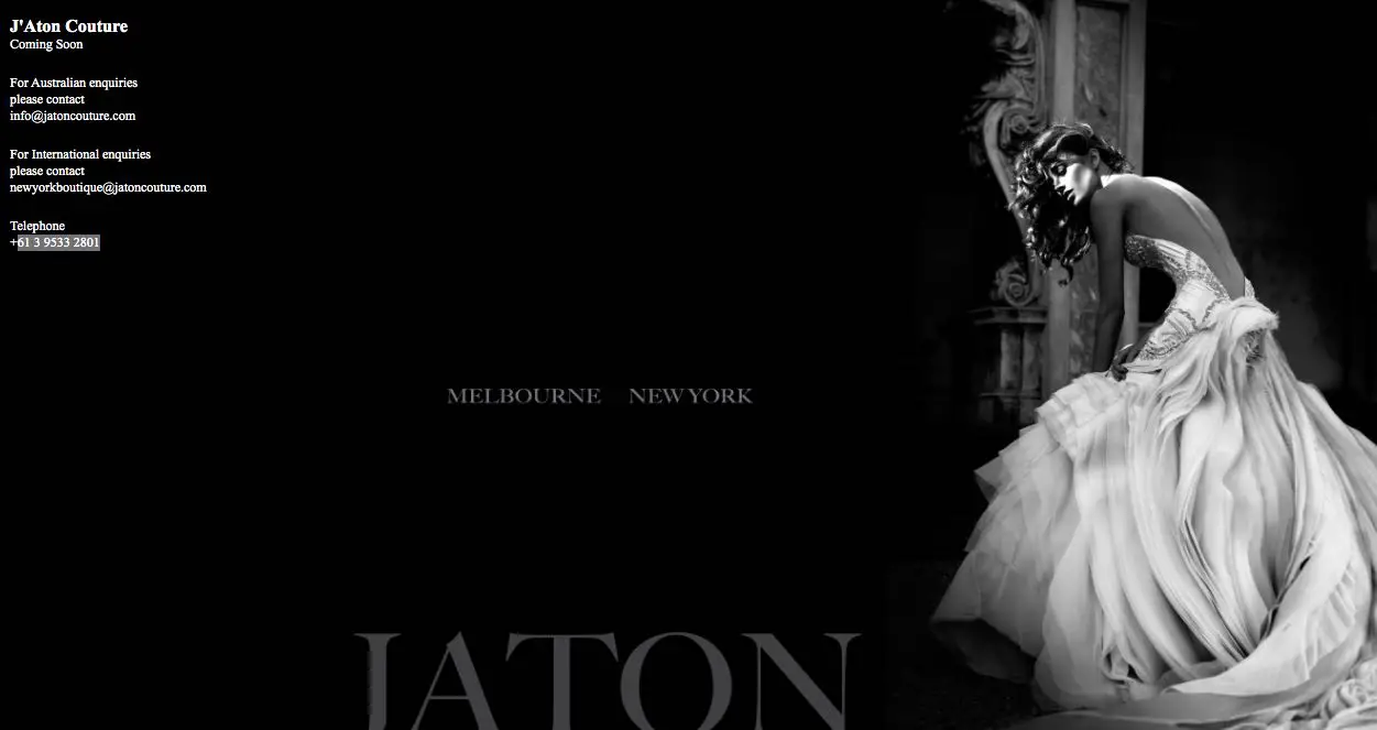 J'Aton Couture Wedding Dress Makers Melbourne