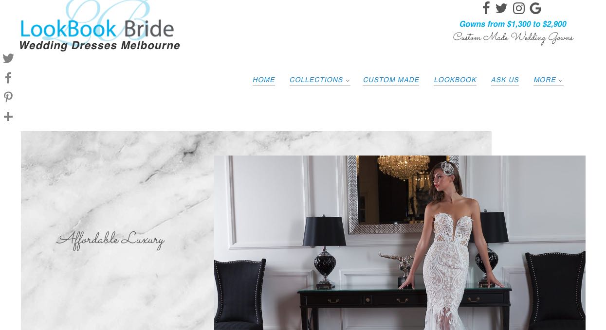 Lookbook bride -couture wedding dress maker melbourne