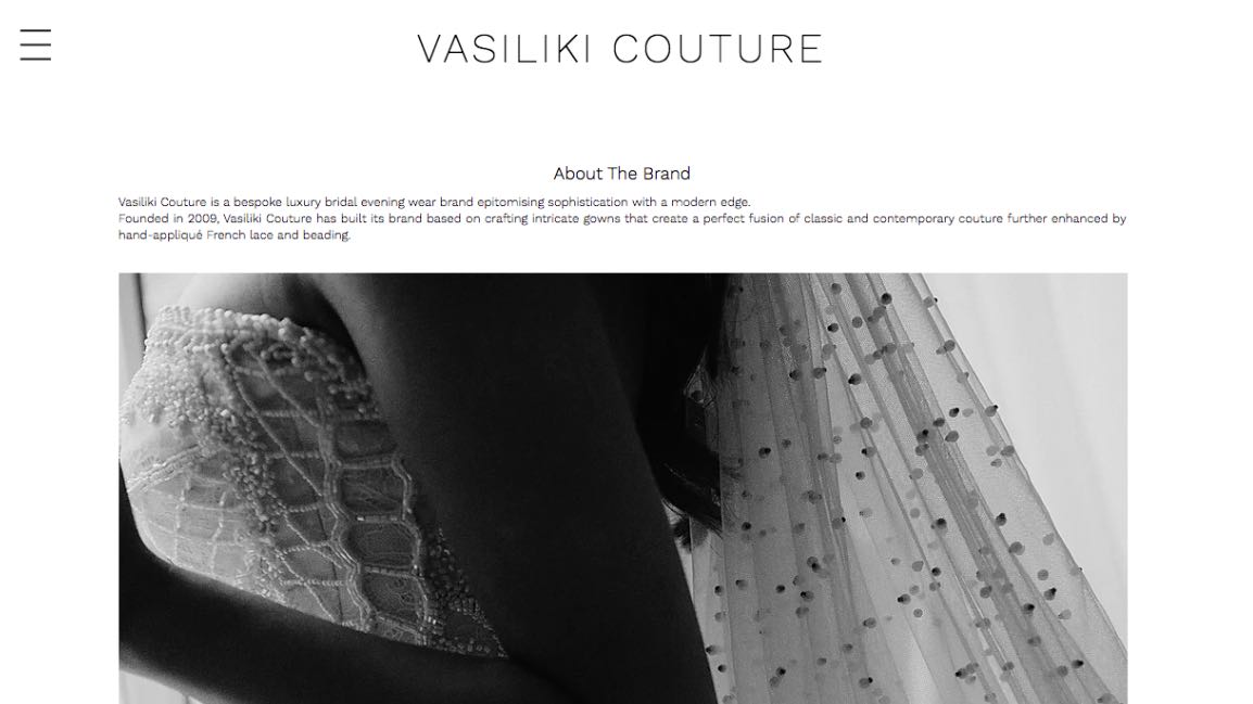 Vasiliki Couture Wedding Dress Maker Melbourne
