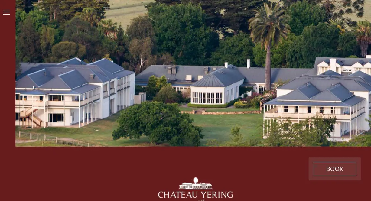 Chateau Yering Historic House Hotel - Wedding Reception Venue Yarra Valley