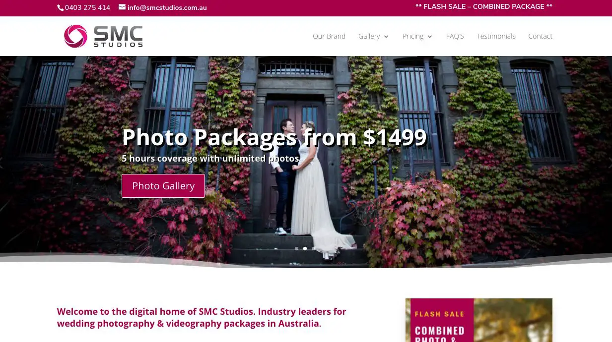 SMC Studios Wedding Videographer Mornington Peninsula