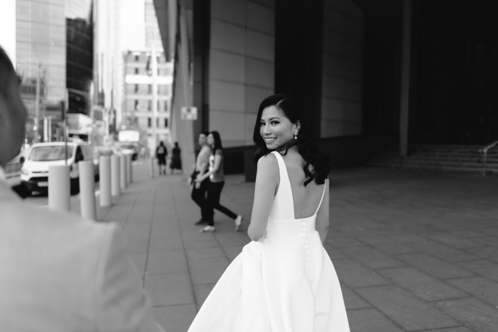 melbourne cbd wedding photo