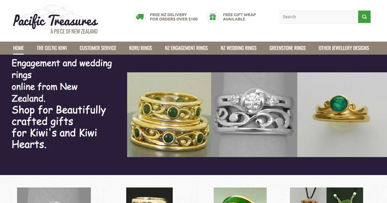 Pacific Treasures Wedding and Engagement Rings New Zealand