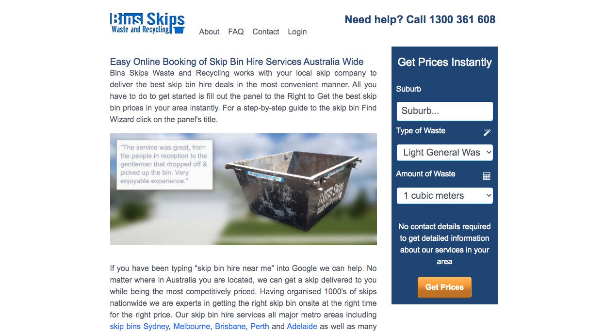 Bins Skips Waste and Recycling Management Companies Melbourne