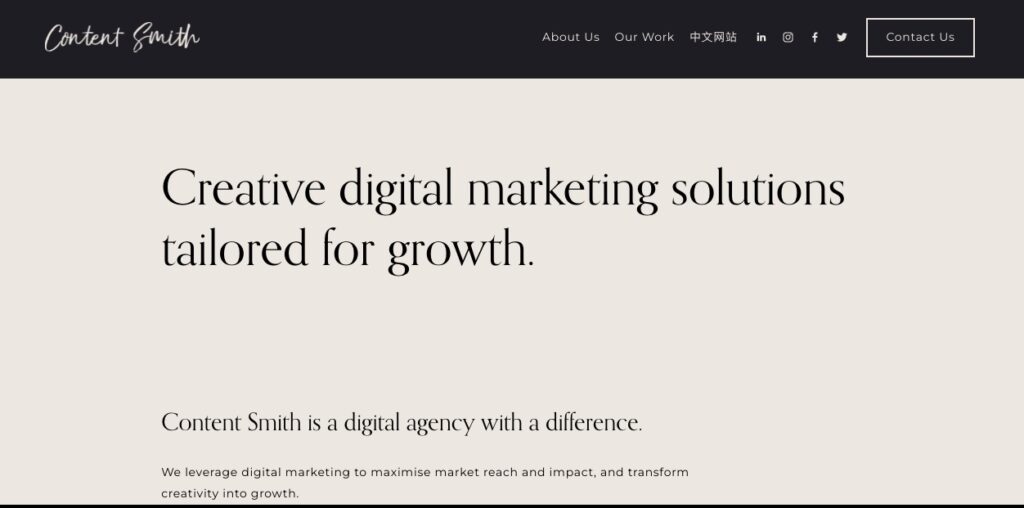 Contents Smith Digital Marketing Agency Melbourne