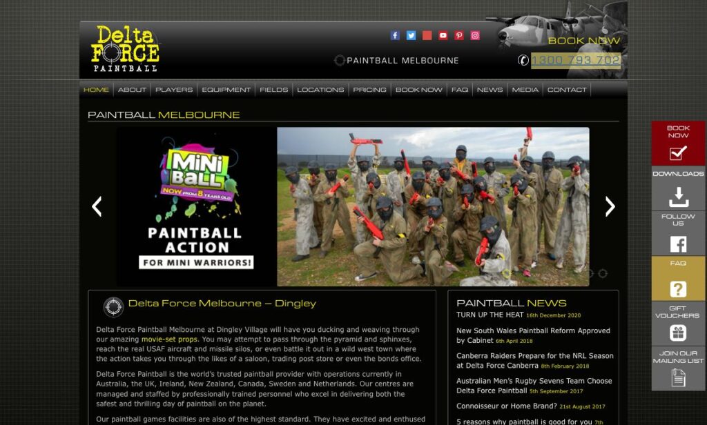 Delta Force Paintball Bucks Night Party Ideas in Melbourne