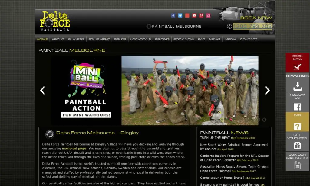 Delta Force Paintball Bucks Night Party Ideas in Melbourne