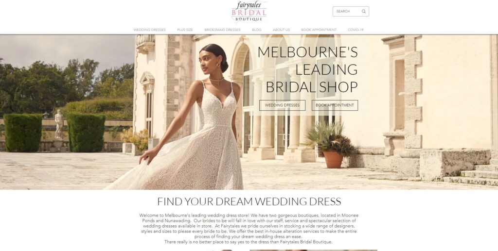 Fairytales Bridal Boutique Affordable Wedding Dress Shops in Melbourne