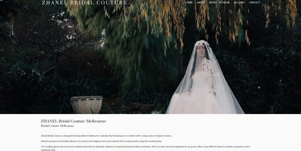 ZHANEL Bridal Couture Melbourne Affordable Wedding Dress Shops